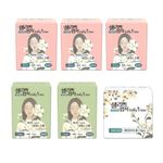 [SALLY'S LAW] Sanitary Pads Signiture Slim Fit Medium 3packs+Large 2packs+Panty liner 1pack - 100% PLA Cover, Stylish line with adhesion, Eucalyptus Scent - Made in Korea